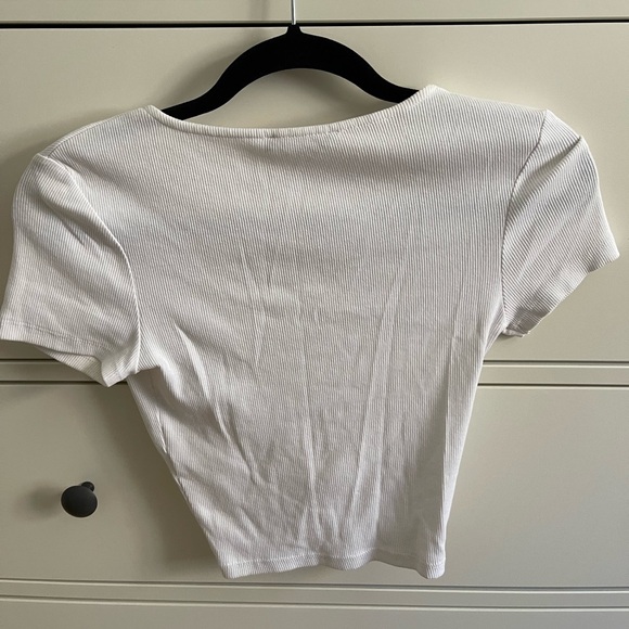 ZARA Ribbed Cropped Top - Picture 2 of 3